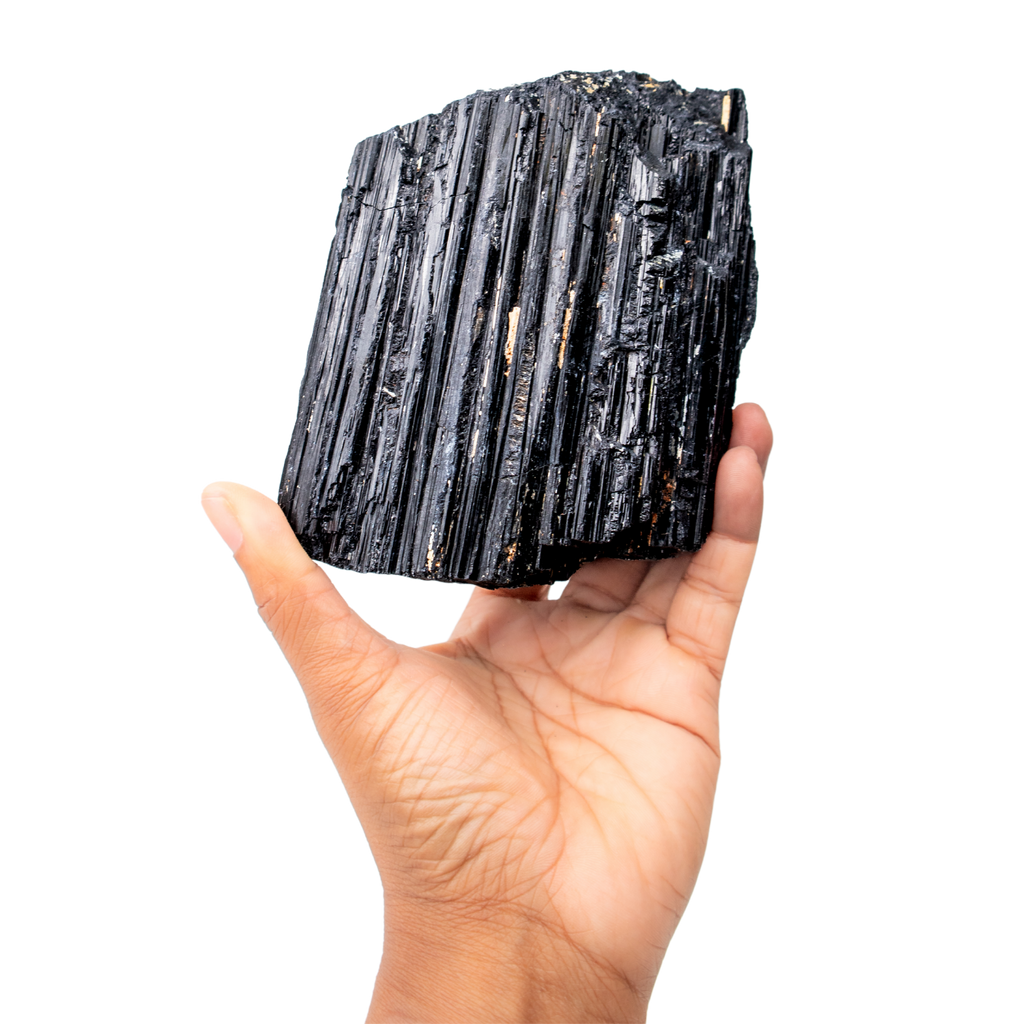 Black Tourmaline Log | Shop Energy Muse's Large Black Tourmaline