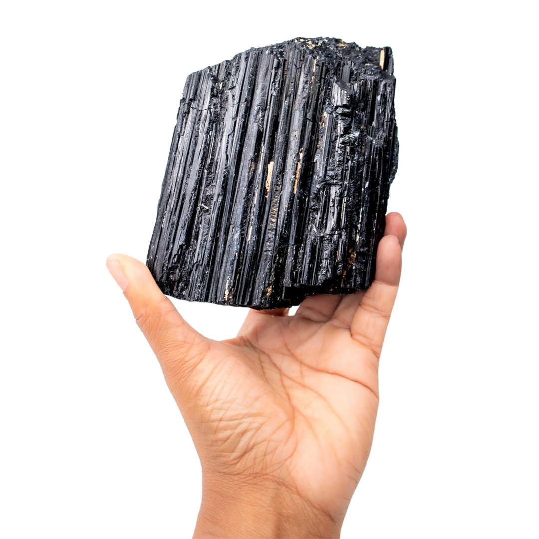 Black Tourmaline Log | Shop Energy Muse's Large Black Tourmaline