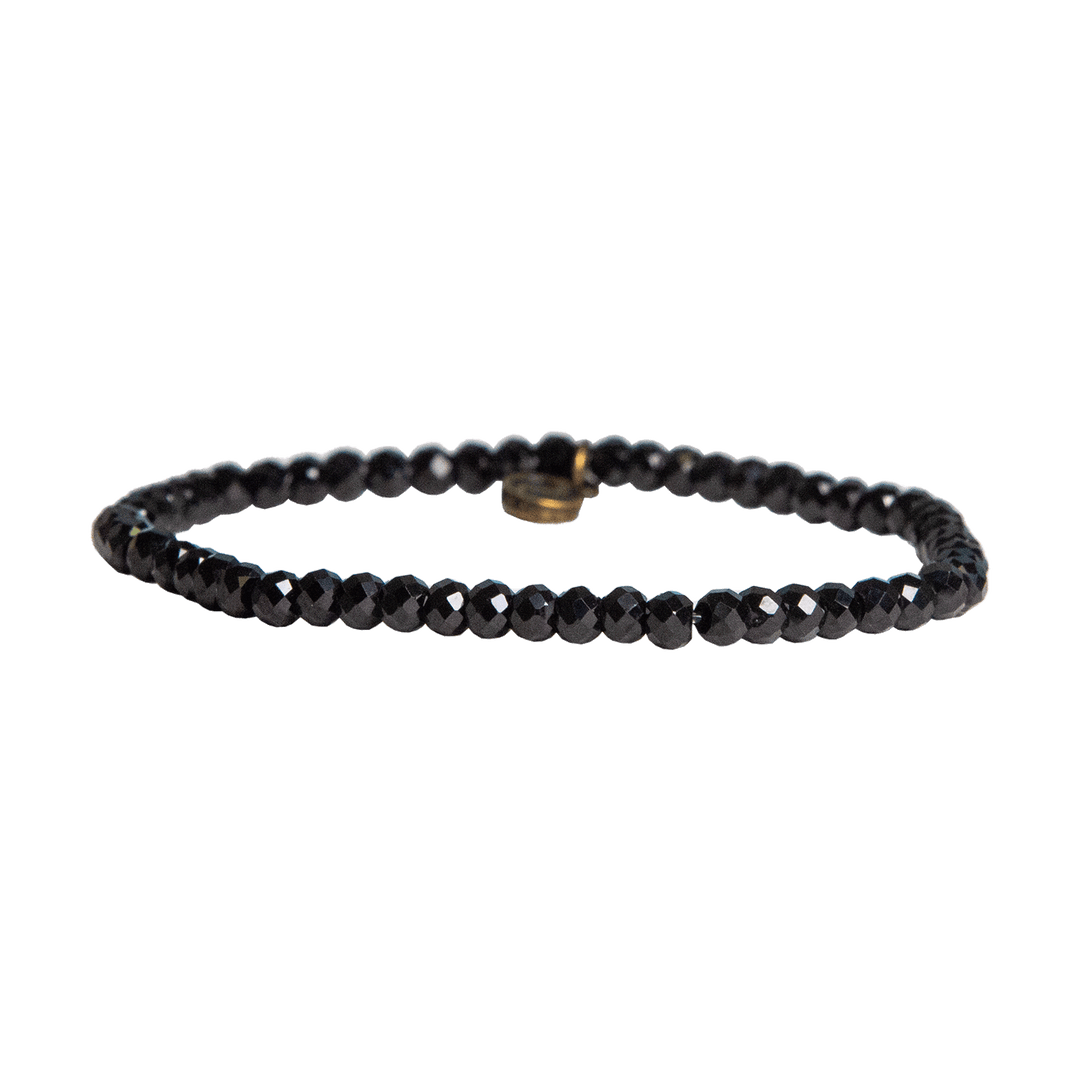 Black Spinel Mini Gemstone Bracelet | Shop Black Spinel at Energy Muse