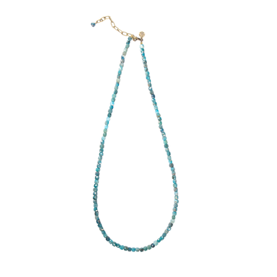Blue Apatite Cube Convertible Bracelet-Necklace