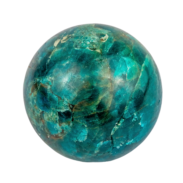 Blue Apatite Sphere