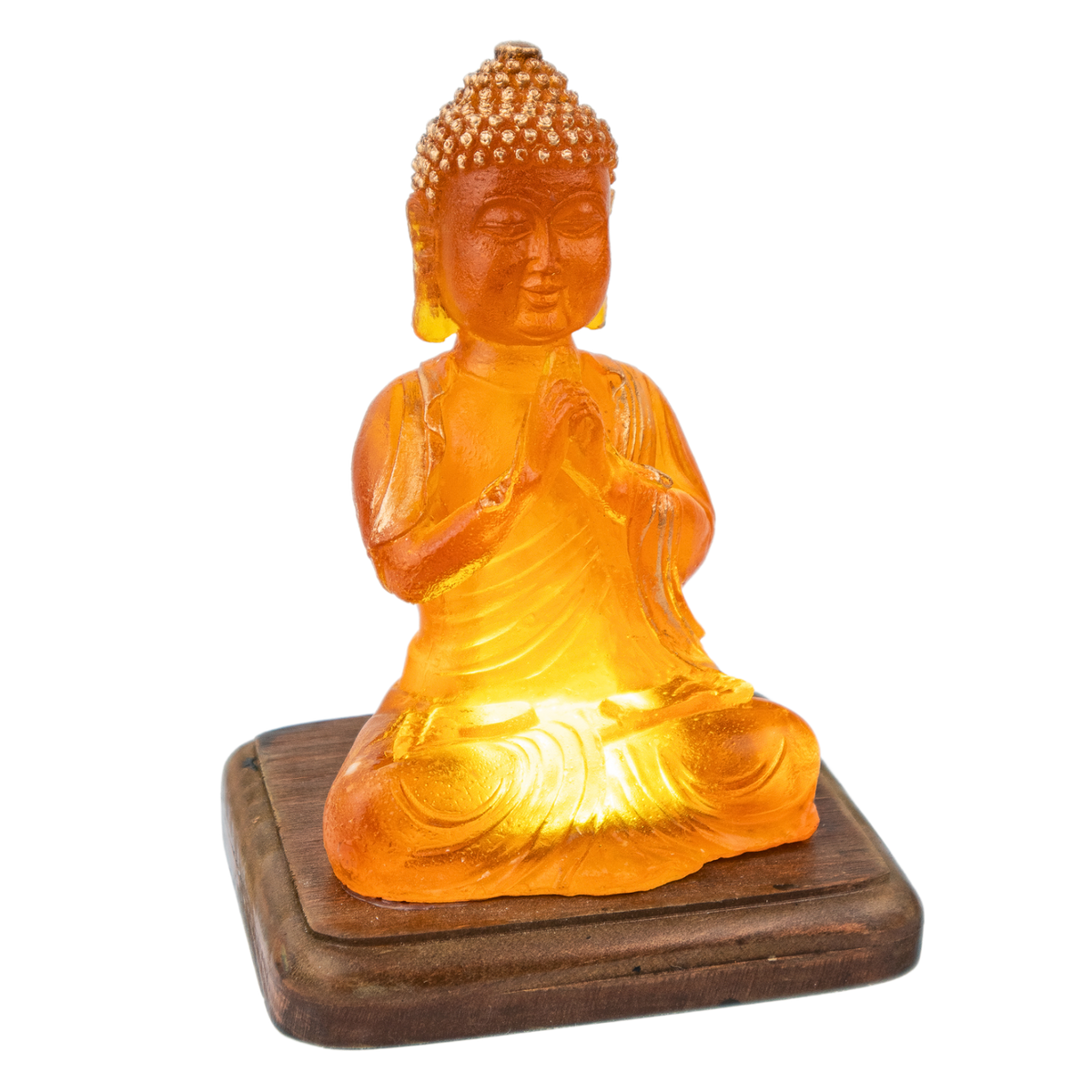 Buddha Amber Lamp