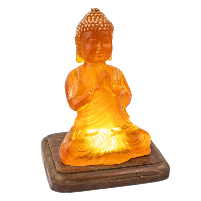 Buddha Amber Lamp