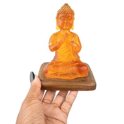 Buddha Amber Lamp