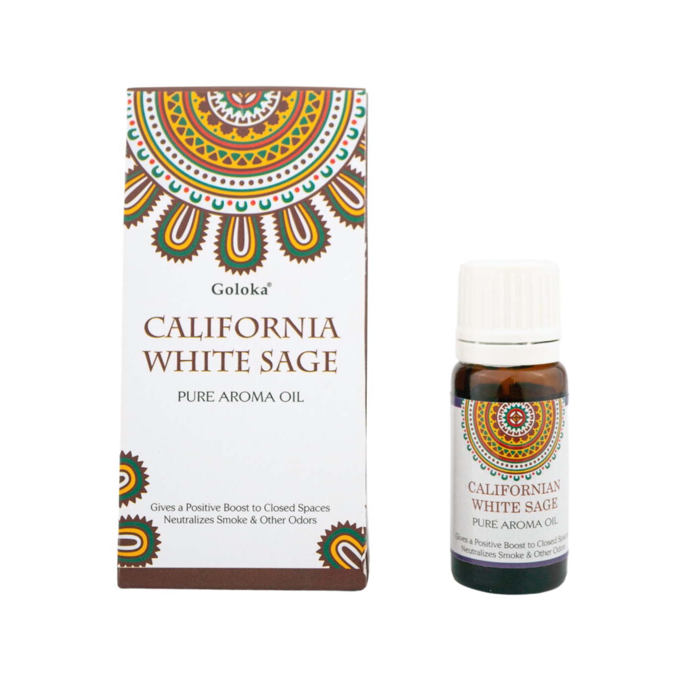Californian white sage aroma oil with packaging - Energy Muse