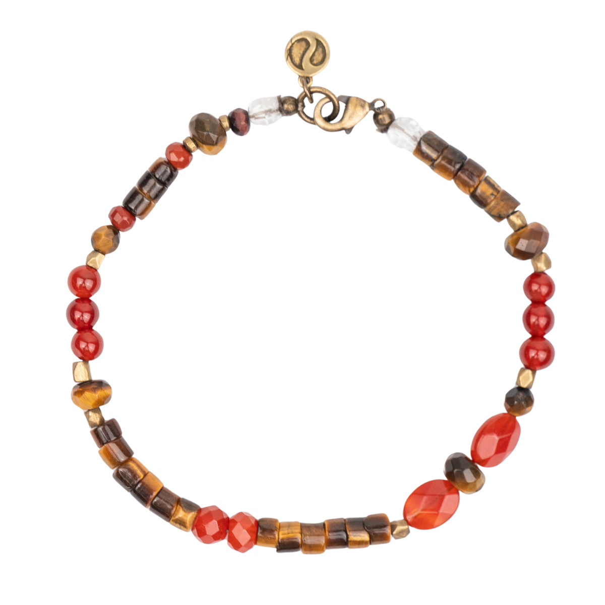 Carnelian + Tiger's Eye Bracelet