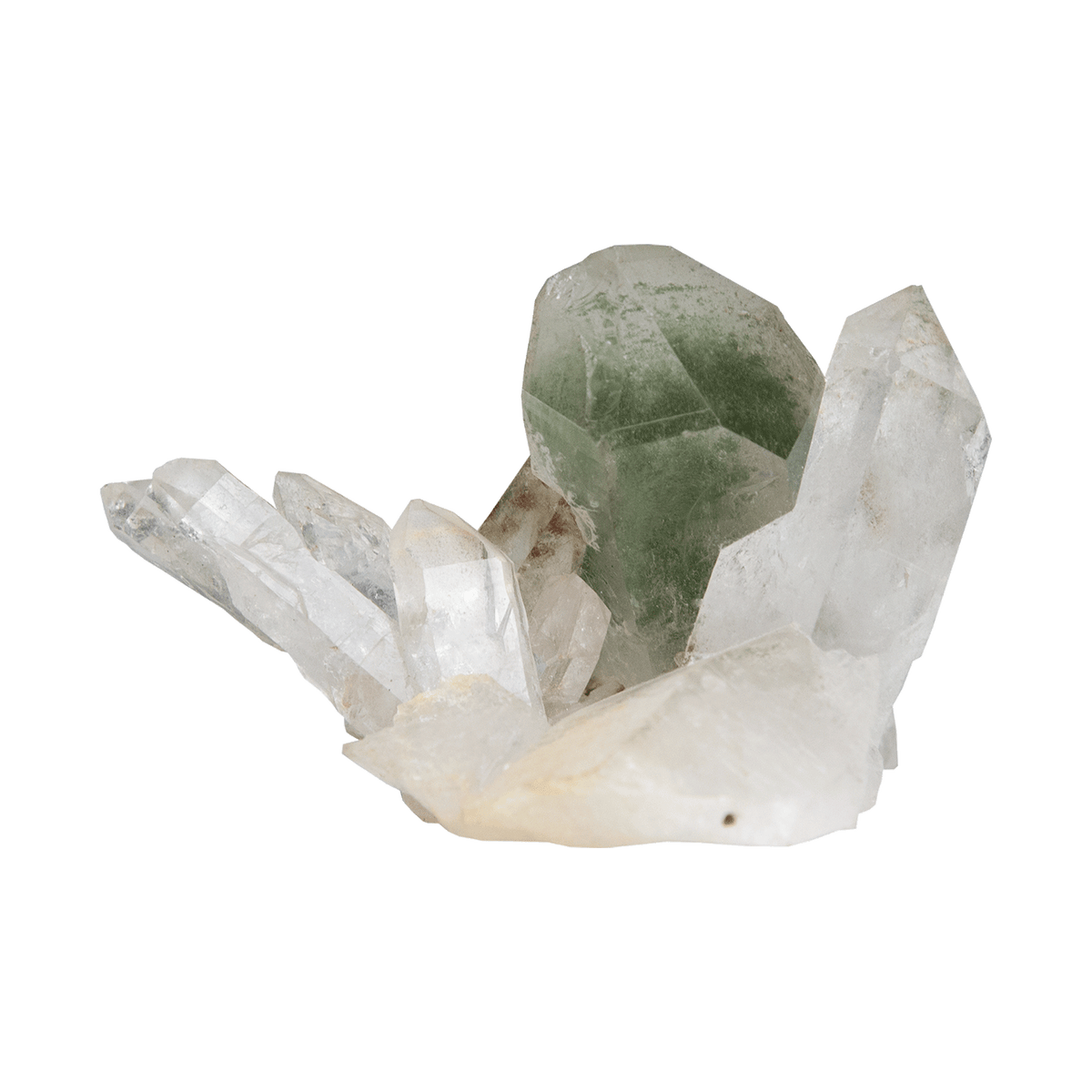 Chlorite Quartz Crystal Cluster