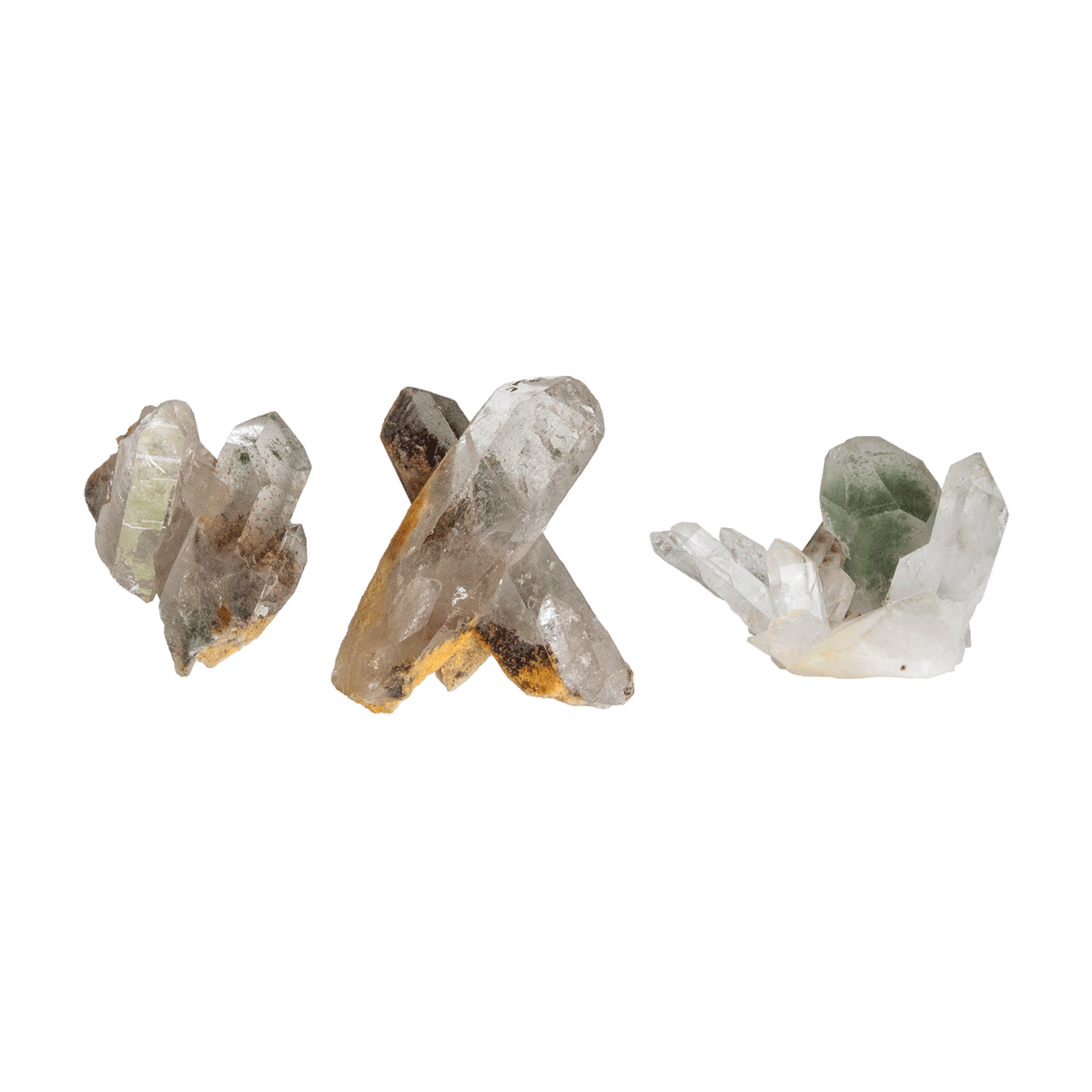 Chlorite Quartz Crystal Cluster