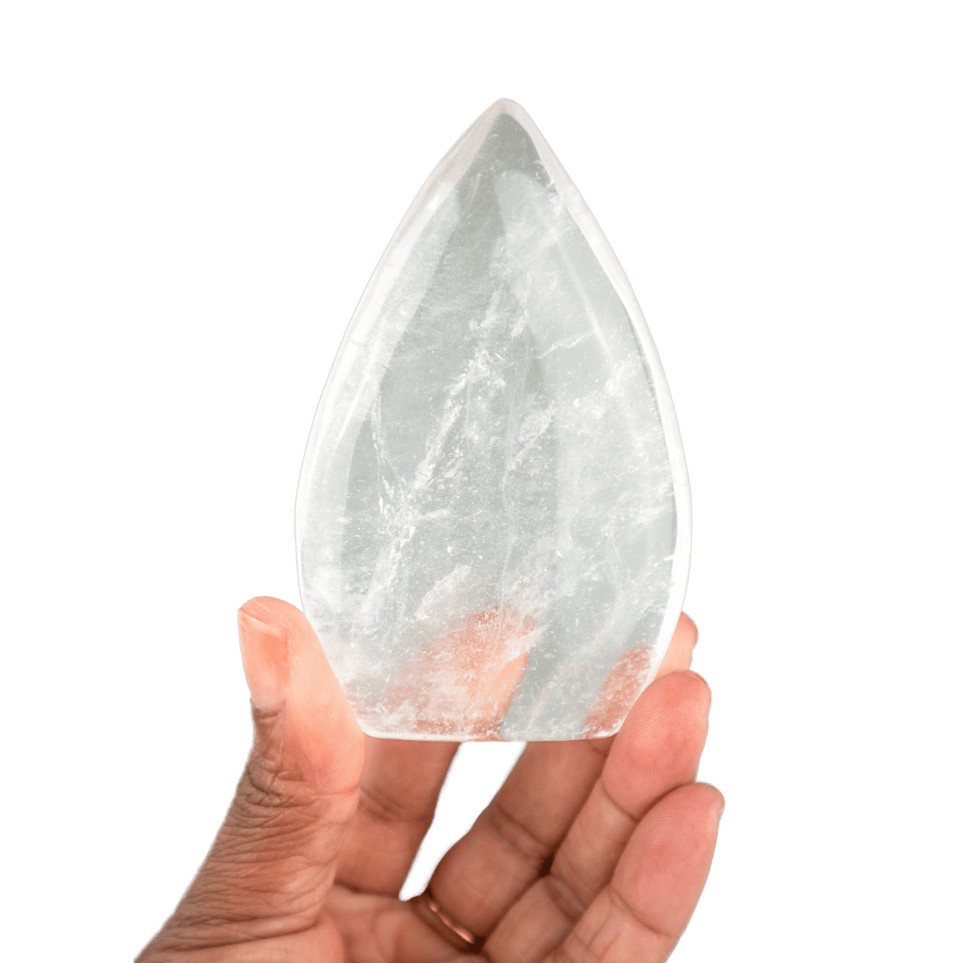 Clear Quartz Flame Crystal