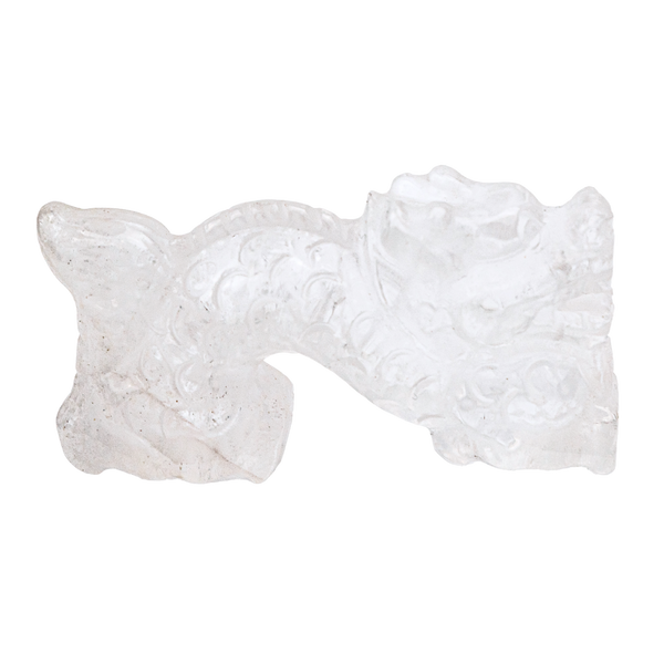 Clear Quartz Dragon Statue