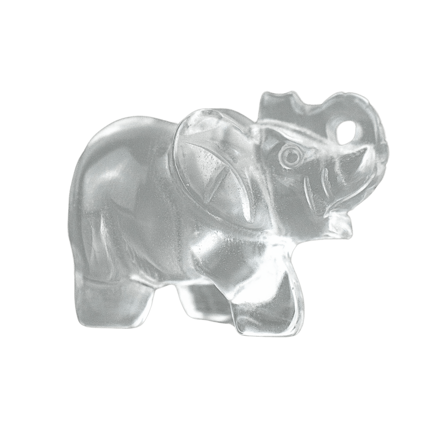 Clear Quartz Elephant Statue