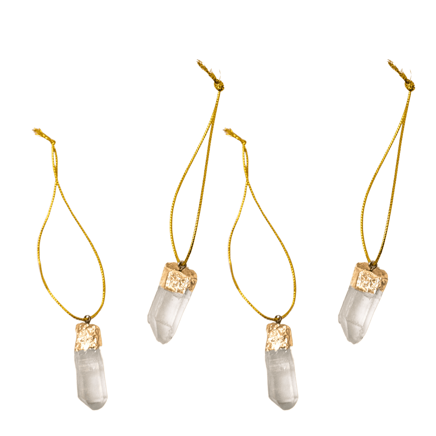 Clear Quartz Point Ornament Set