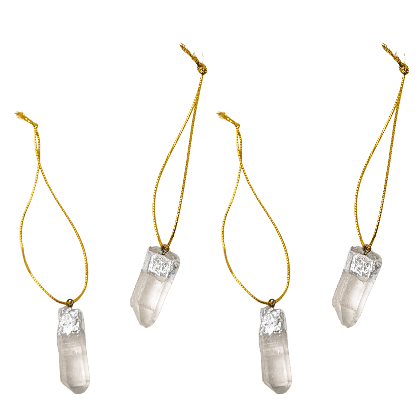 Clear Quartz Point Ornament Set