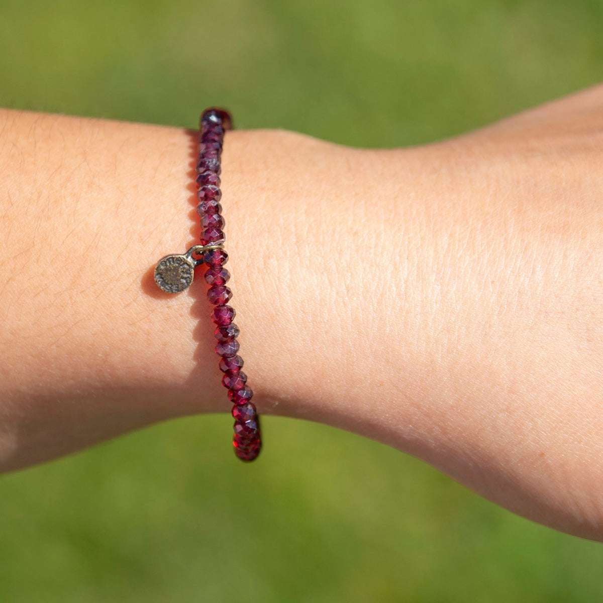 Red Garnet Mini Gemstone Bracelet