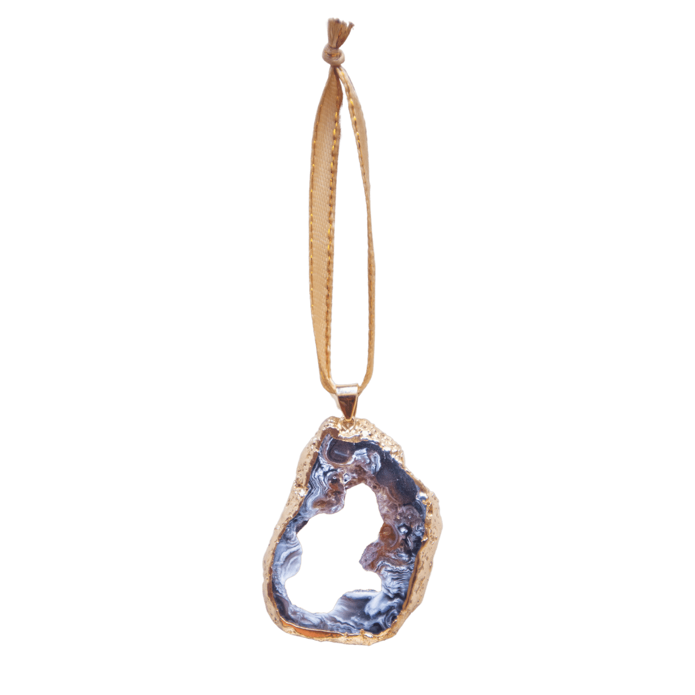 Druzy Agate Ornament Set