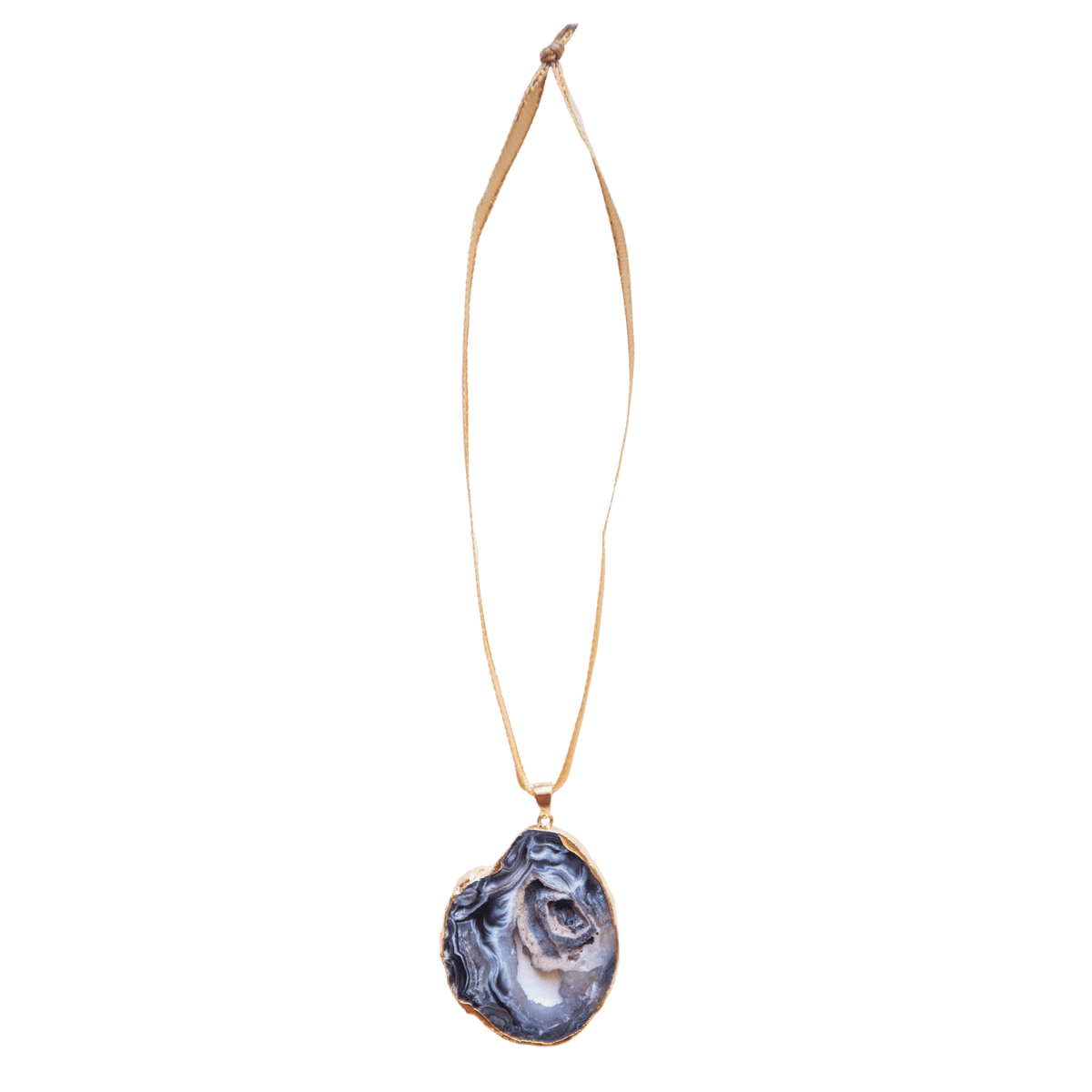 Set of 4 Druzy Agate Ornaments