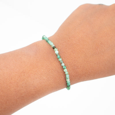 Emerald Mini Gemstone Bracelet