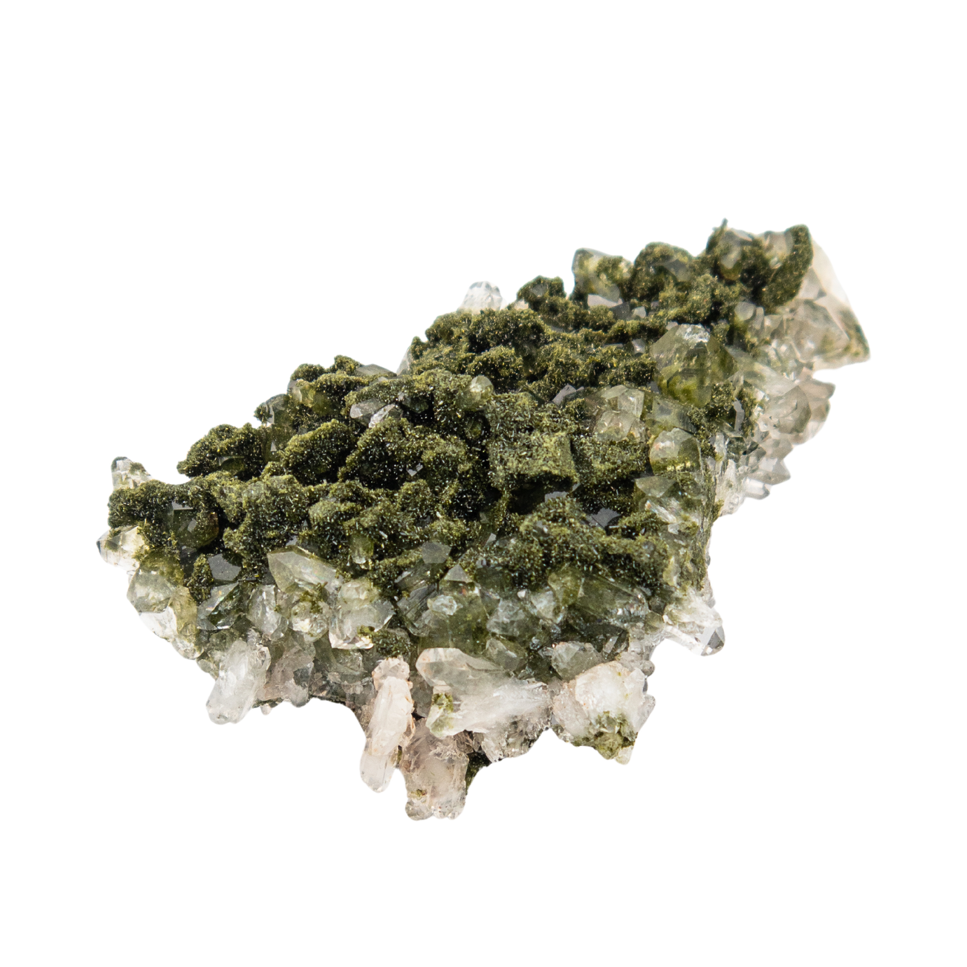 Epidote in Quartz Crystal