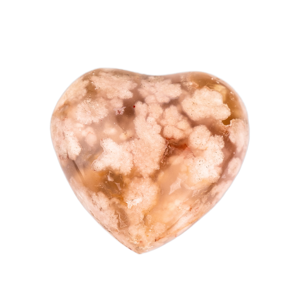 Flower Agate Heart