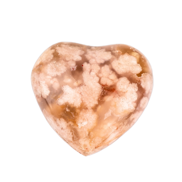 Flower Agate Heart