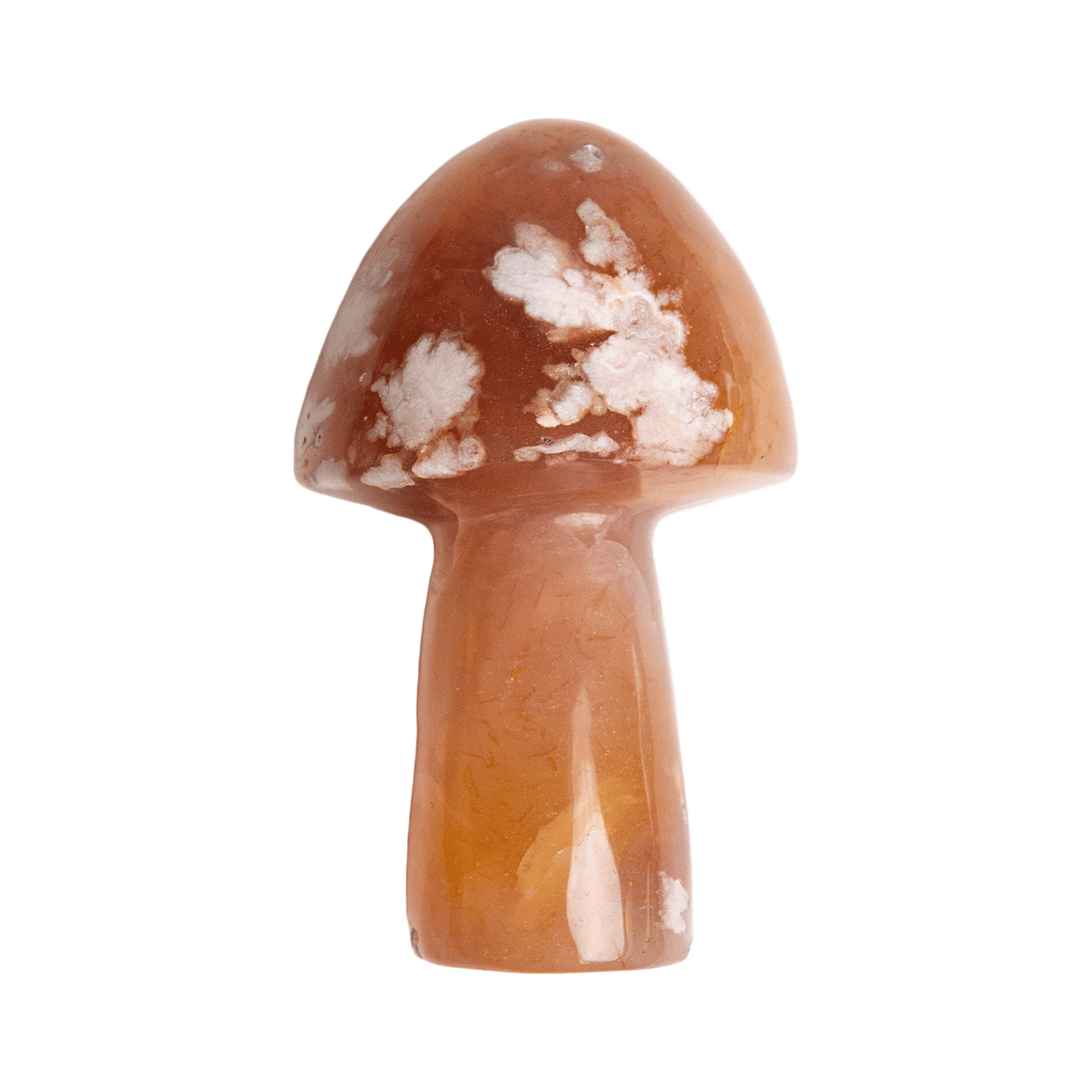 Flower Agate Crystal Mushroom