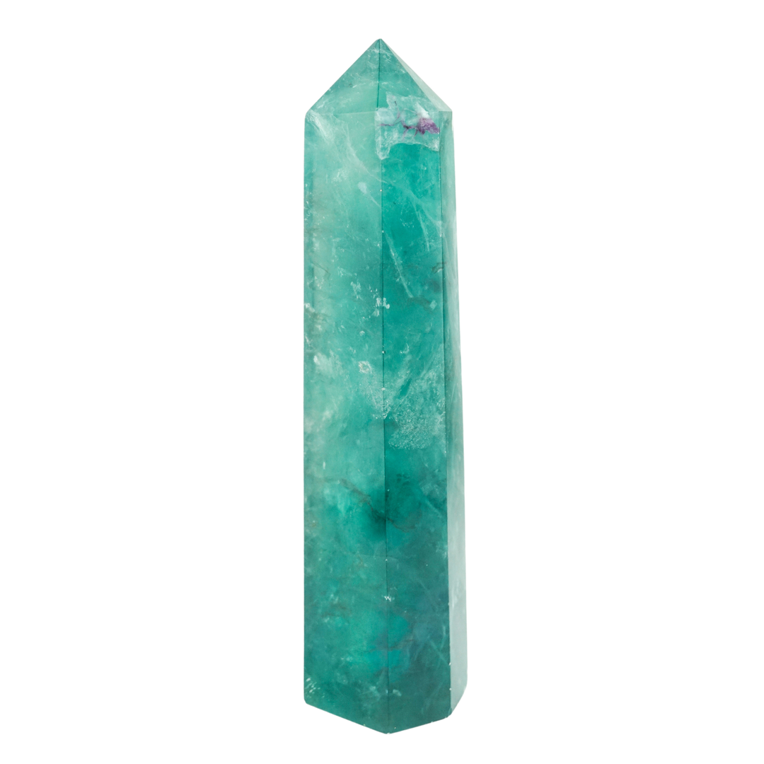 Green Fluorite Pillar Shop Crystal Points at Energy Muse