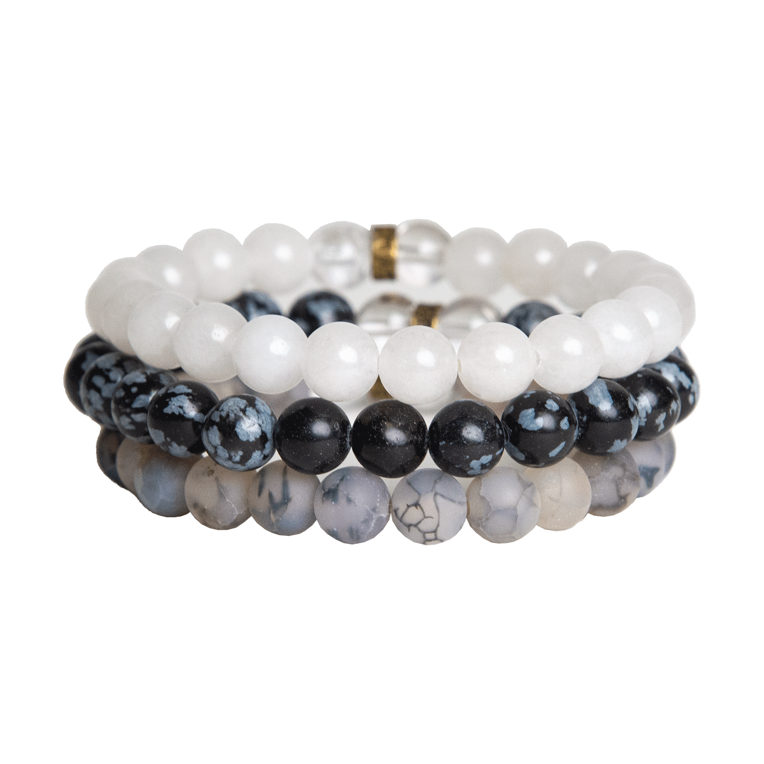 Laser Focus Bracelet Set Shop Crystal Bracelets at Energy Muse