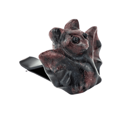 Garnet with Astrophyllite Bat Car Energizer