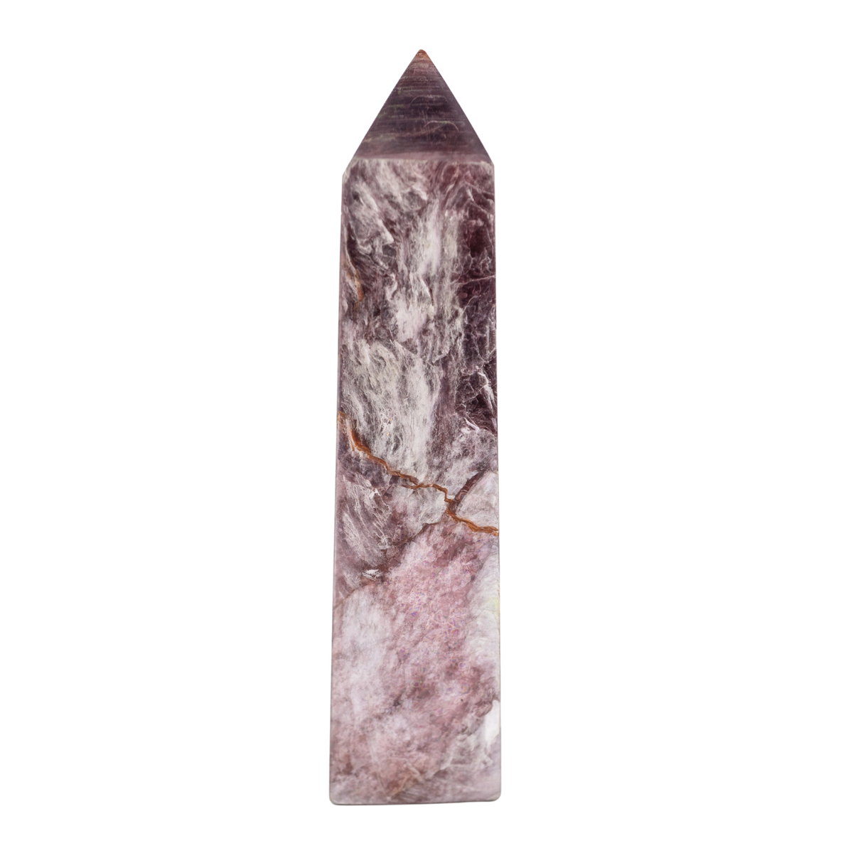 gem grade lepidolite point - Energy Muse