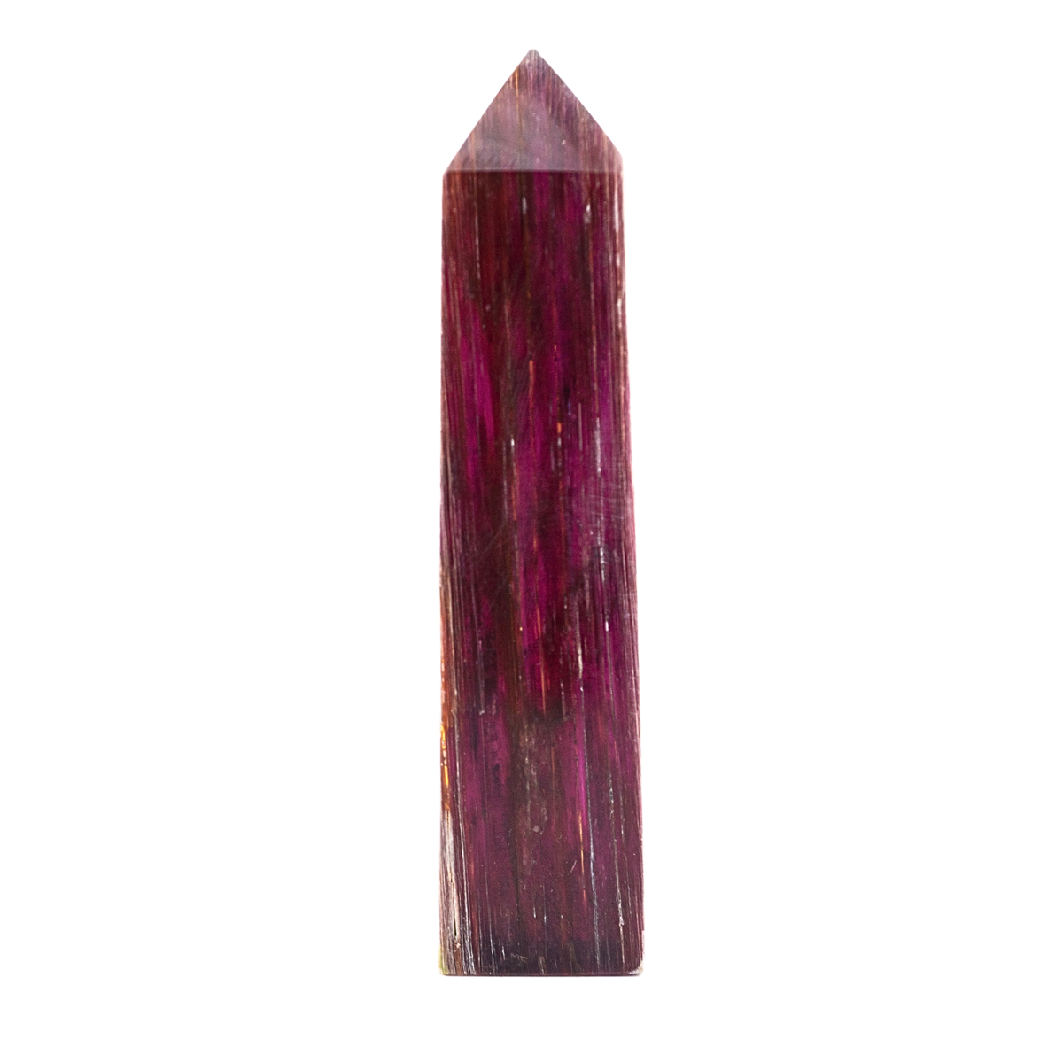 product view of gem-grade Lepidolite Point with violet hues by Energy Muse