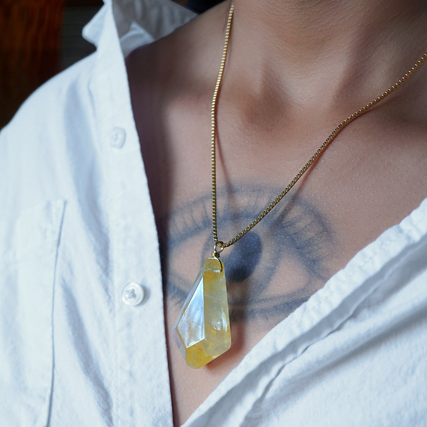 Golden Healer Quartz Necklace