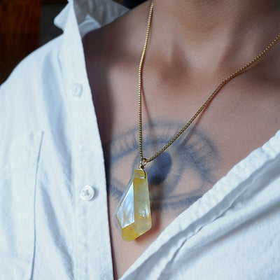 Golden Healer Quartz Necklace