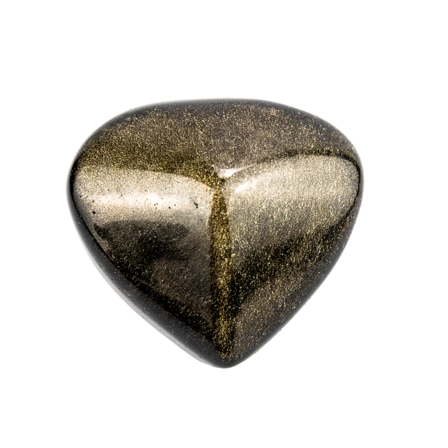Golden Sheen Obsidian Heart | Shop Energy Muse's Obsidian Hearts