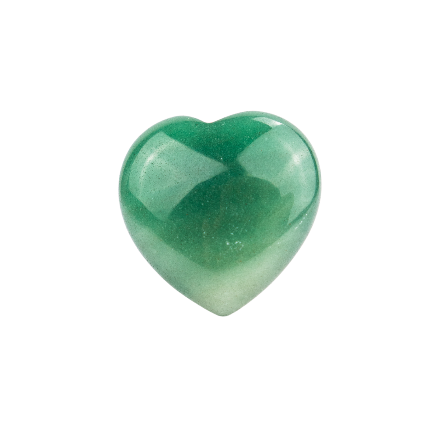 green aventurine heart crystal clip-in car air vent energy purifier - Energy Muse