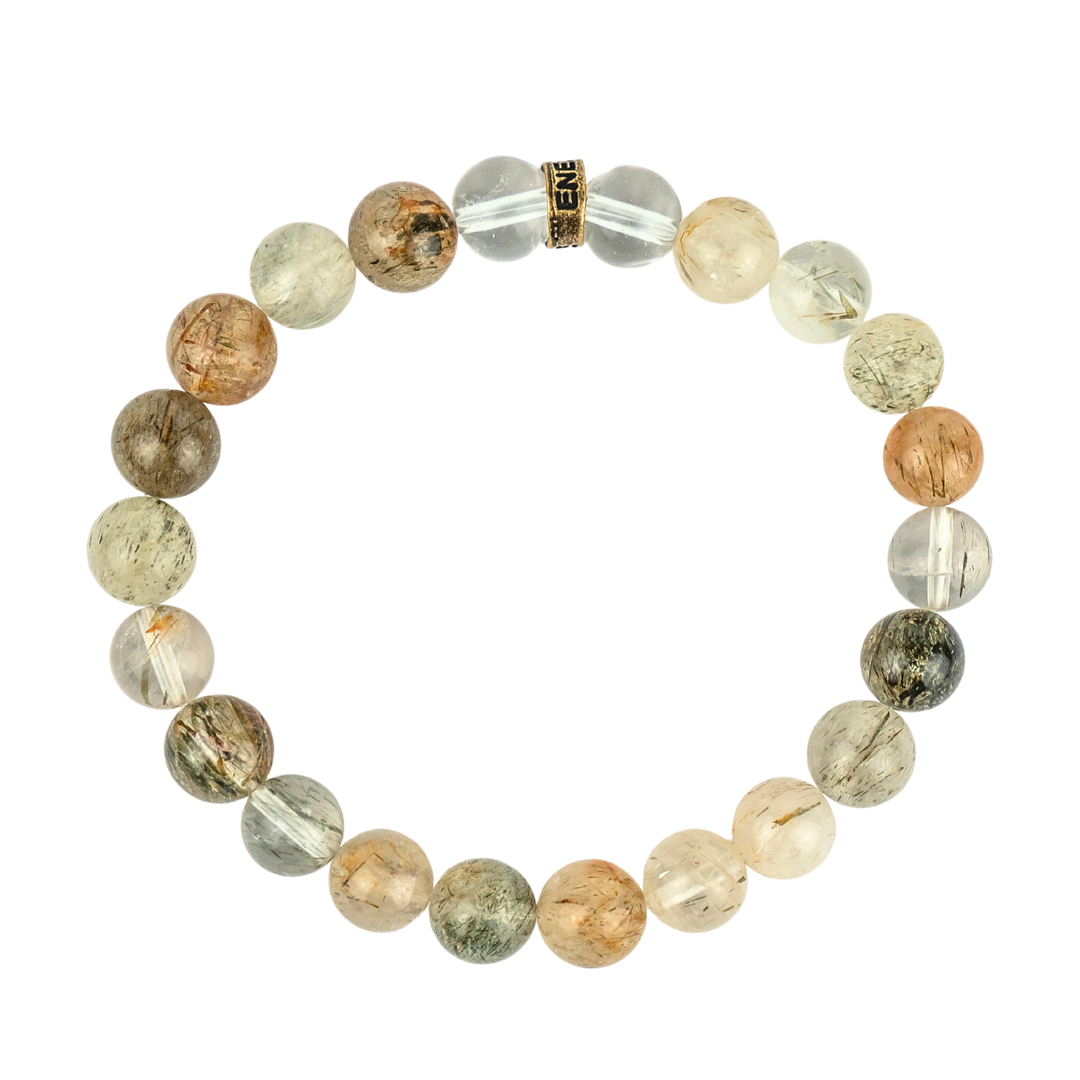 Green Tourmalinated Quartz Bracelet | Wear Green Tourmaline