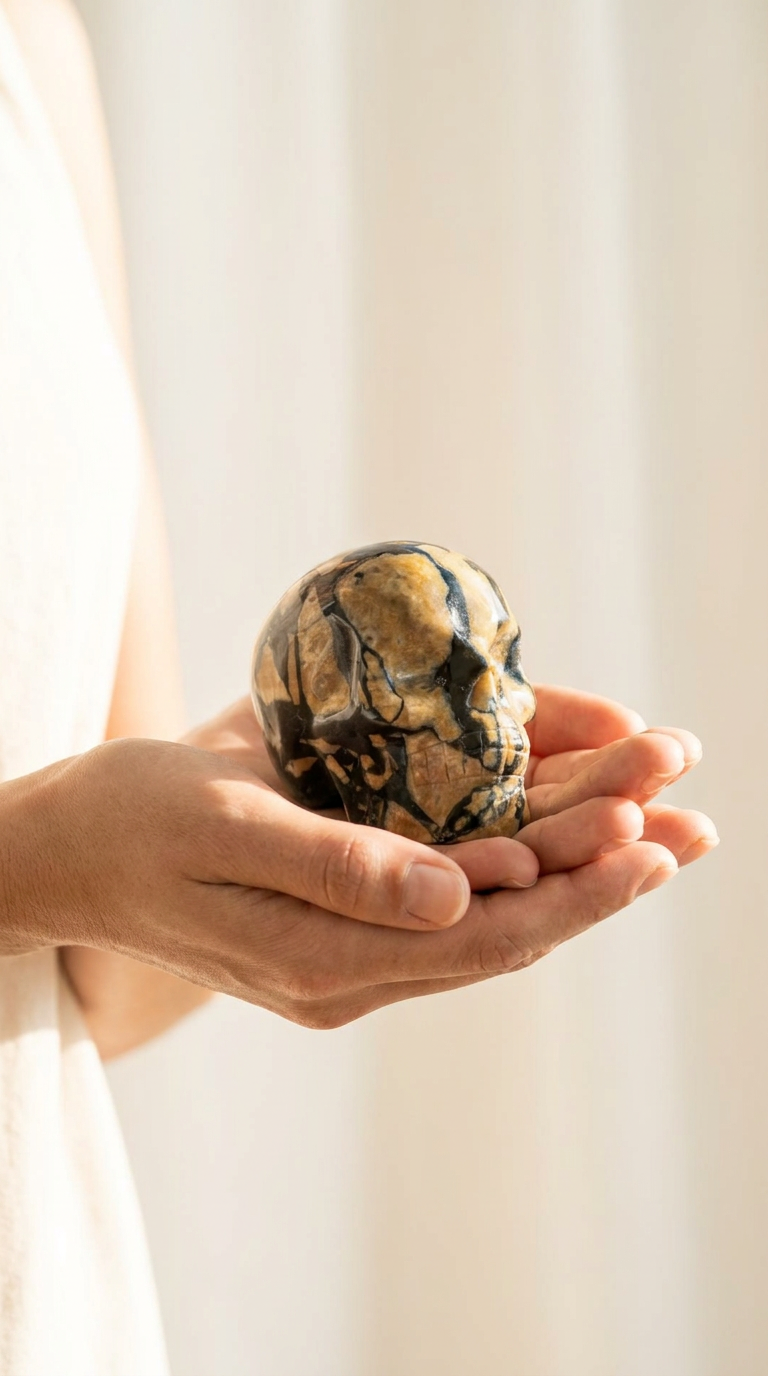 Volcanic Agate Skull