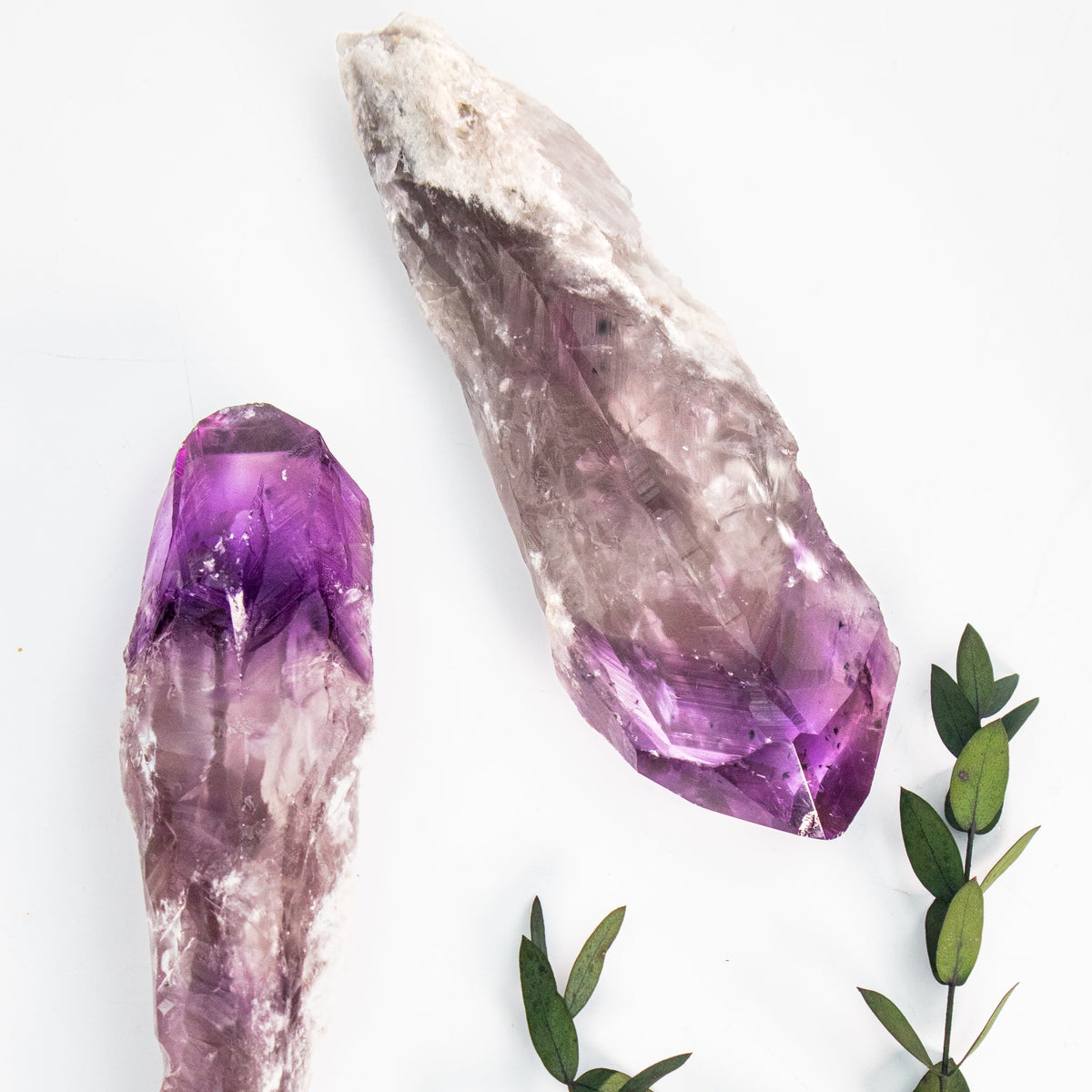 Elestial Amethyst Crystal Wand