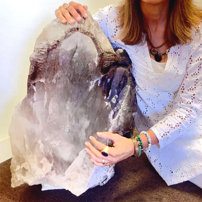 Smoky Elestial Quartz Crystal • 220 lbs