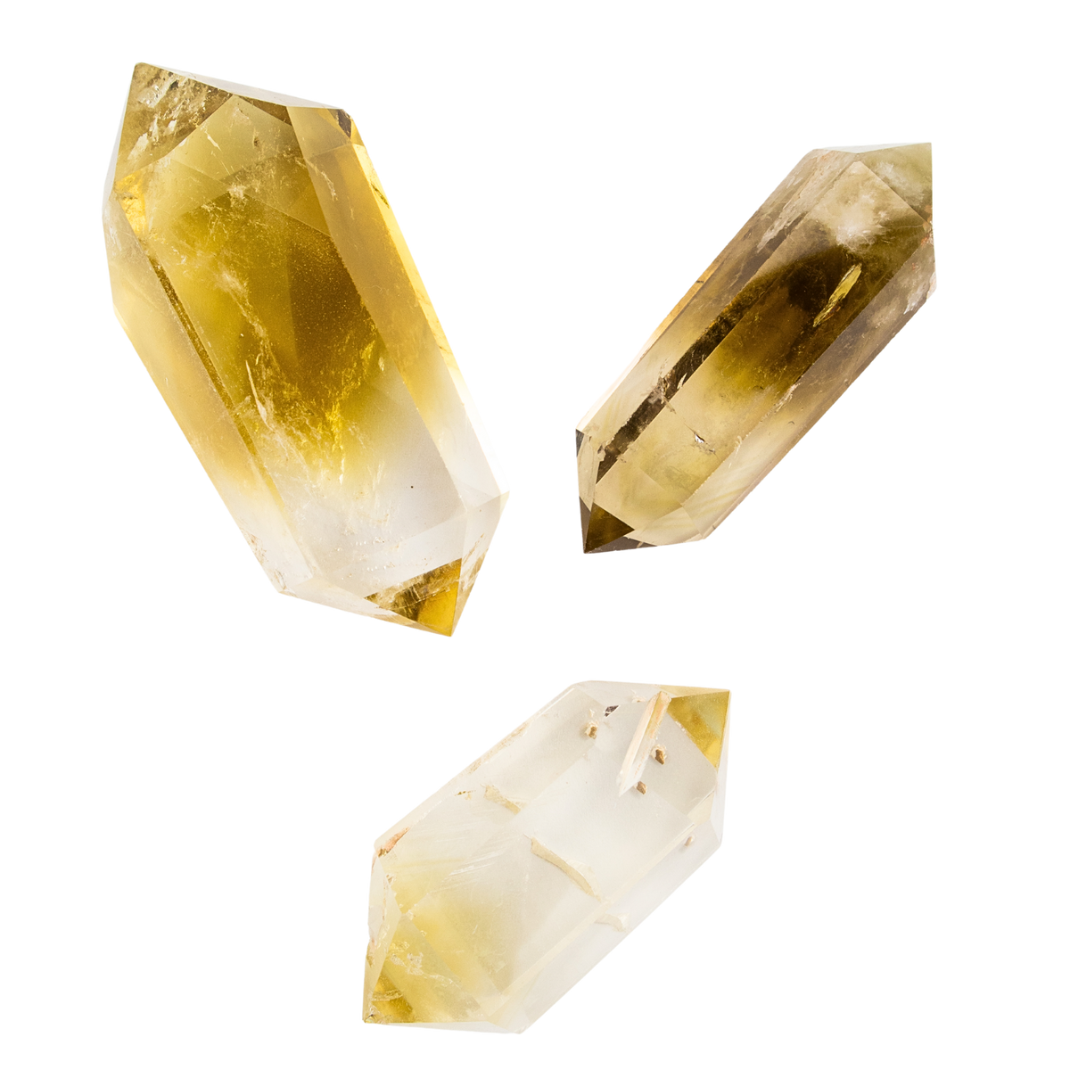 Lemon Topaz Double Terminated Point
