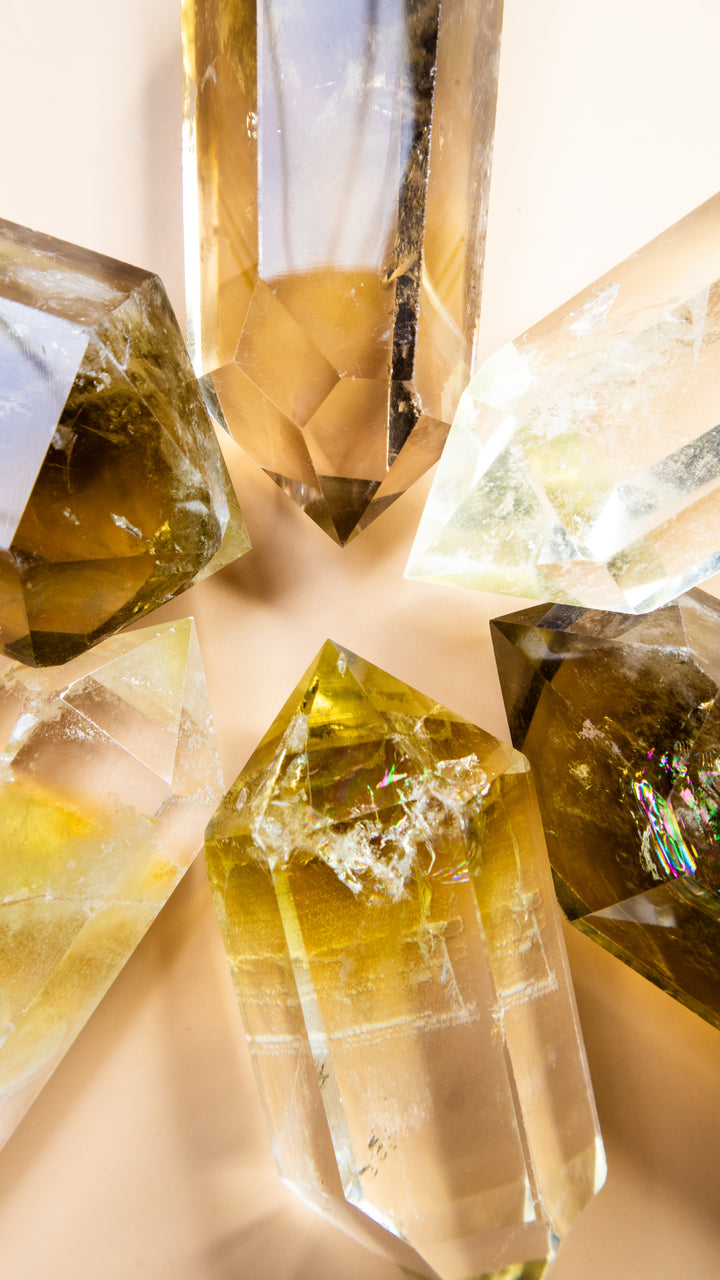 Lemon Topaz Double Terminated Point | Shop Topaz at Energy Muse