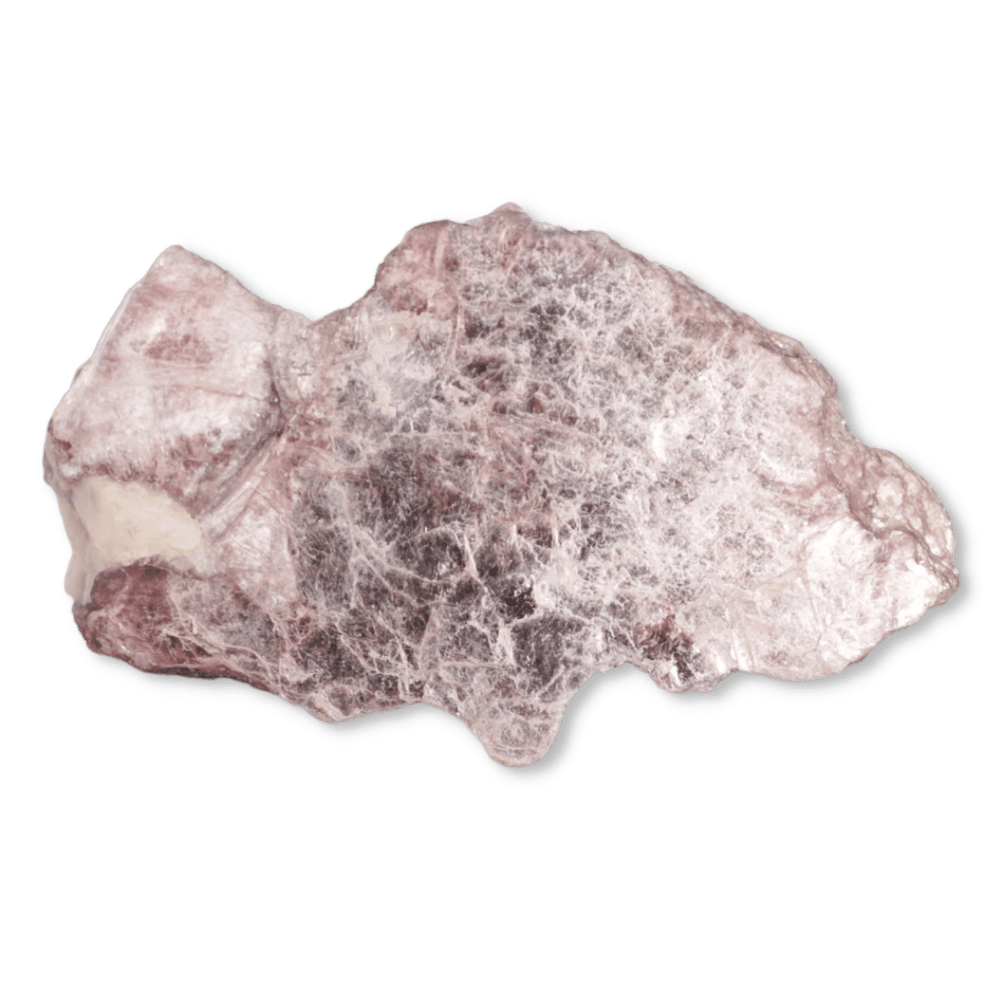 product view of natural lepidolite crystal by energy muse