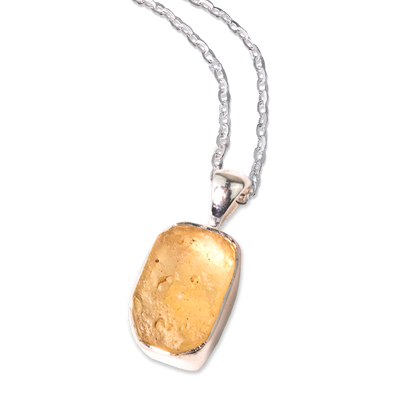 Libyan Gold Tektite Necklace