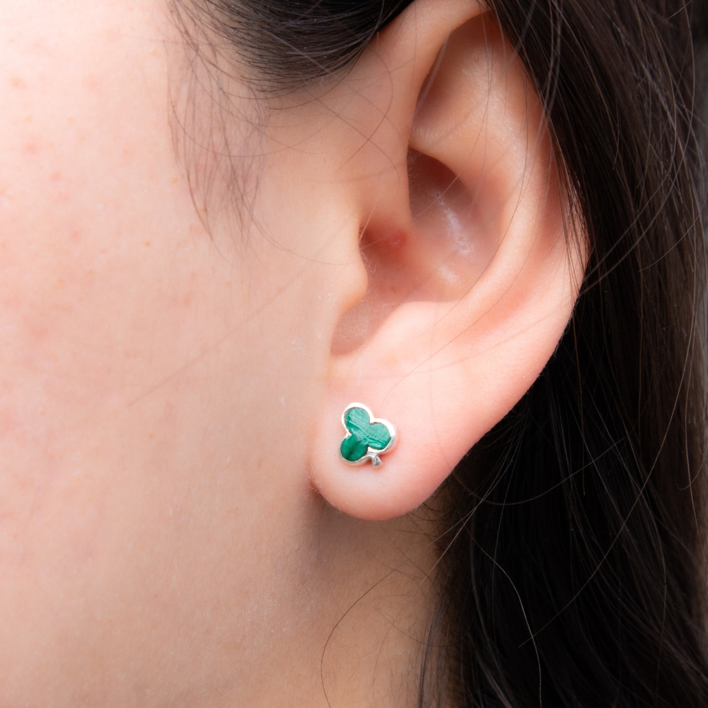 Malachite Club Crystal Earrings