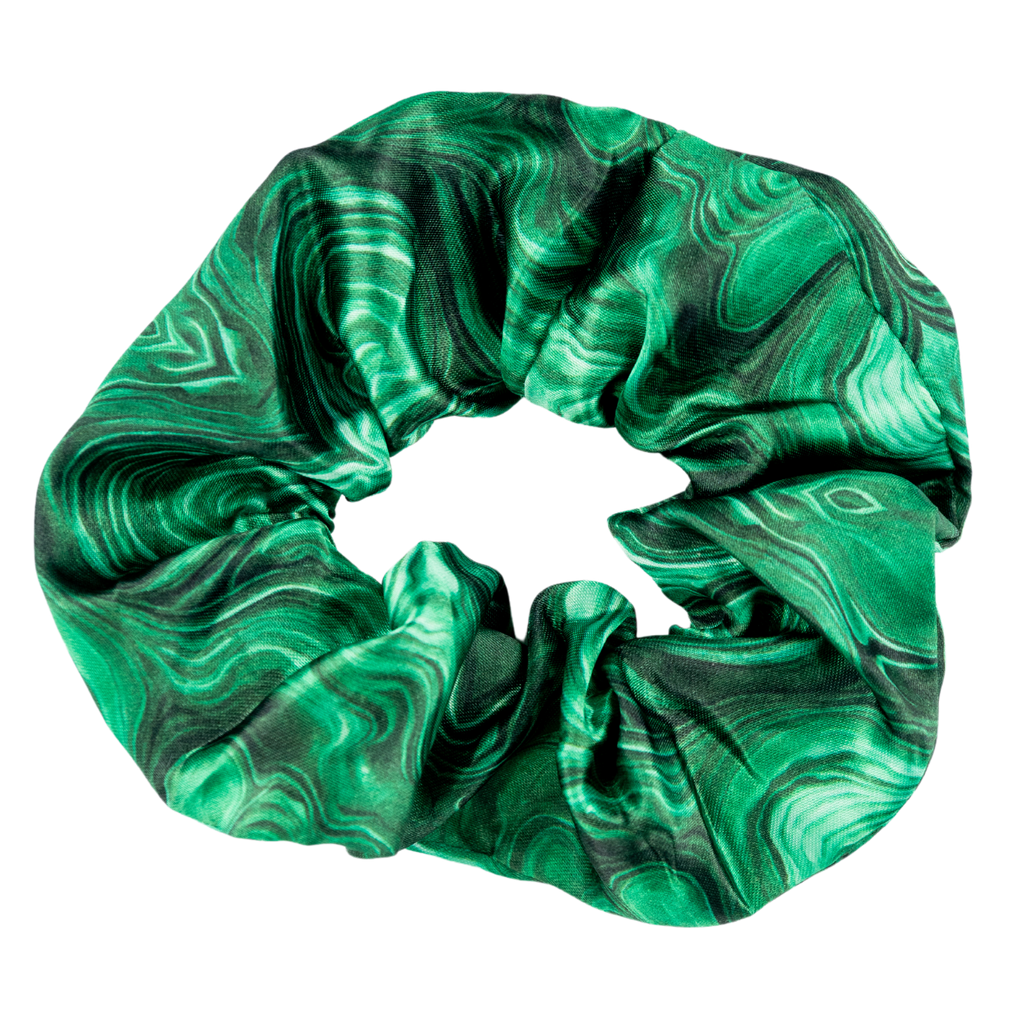 Malachite Scrunchie, Shop Crystal Accessories at Energy Muse Malachite Scrunchie, Shop Crystal Accessories at Energy Muse
