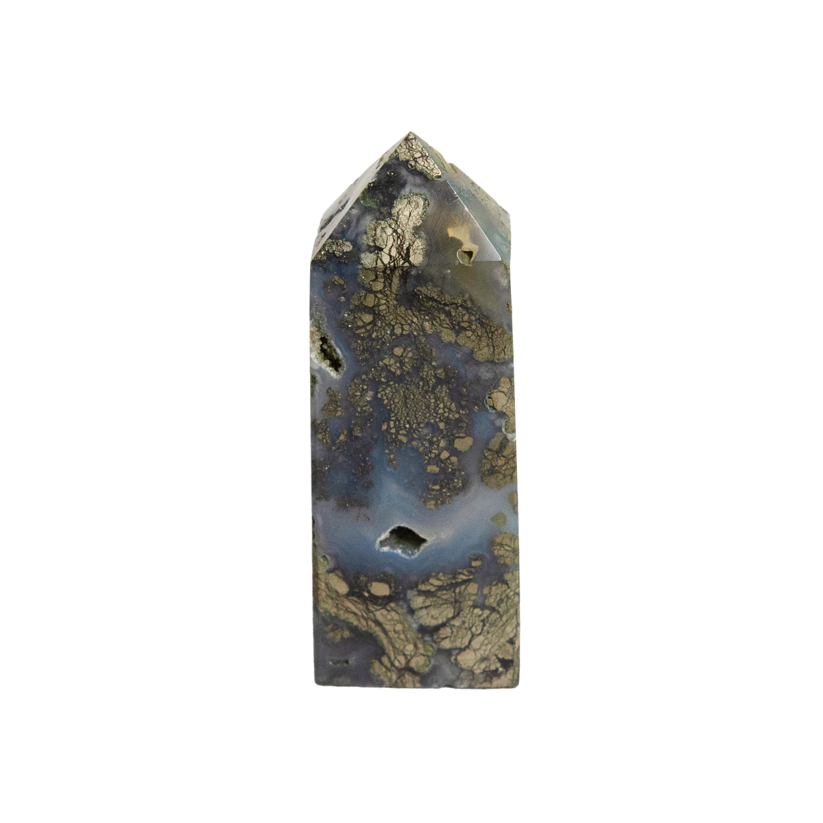 UV Reactive Marcasite Agate Point