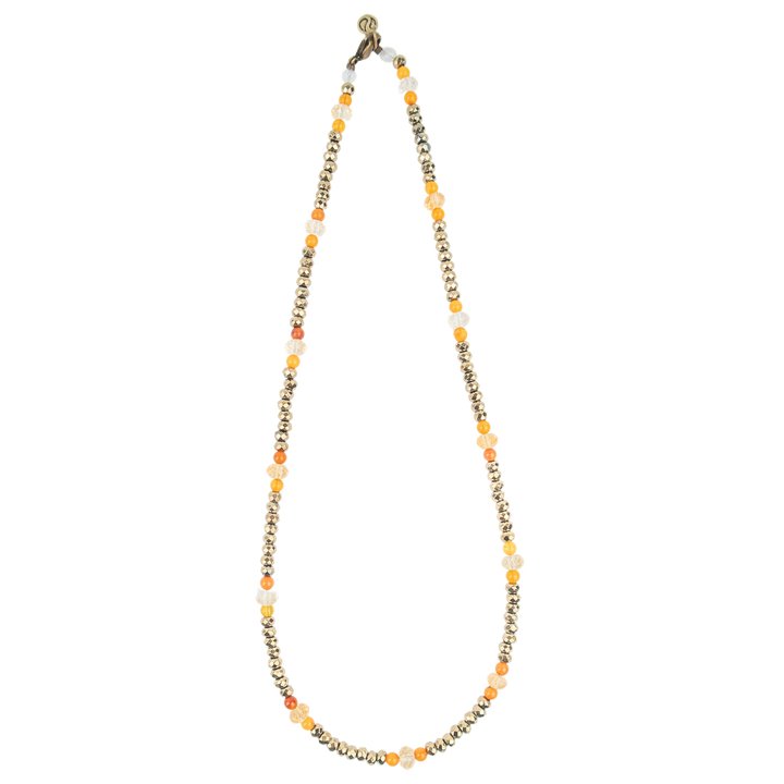 Midas Touch Necklace | Pyrite, Amber and Citrine Necklaces for 