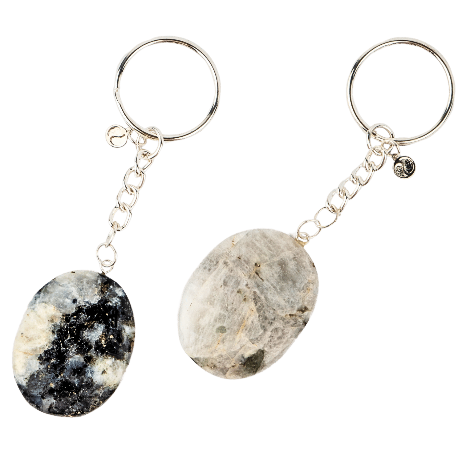 Moonstone Worry Stone Keychain | Shop Worry Stone Keychains – Energy Muse