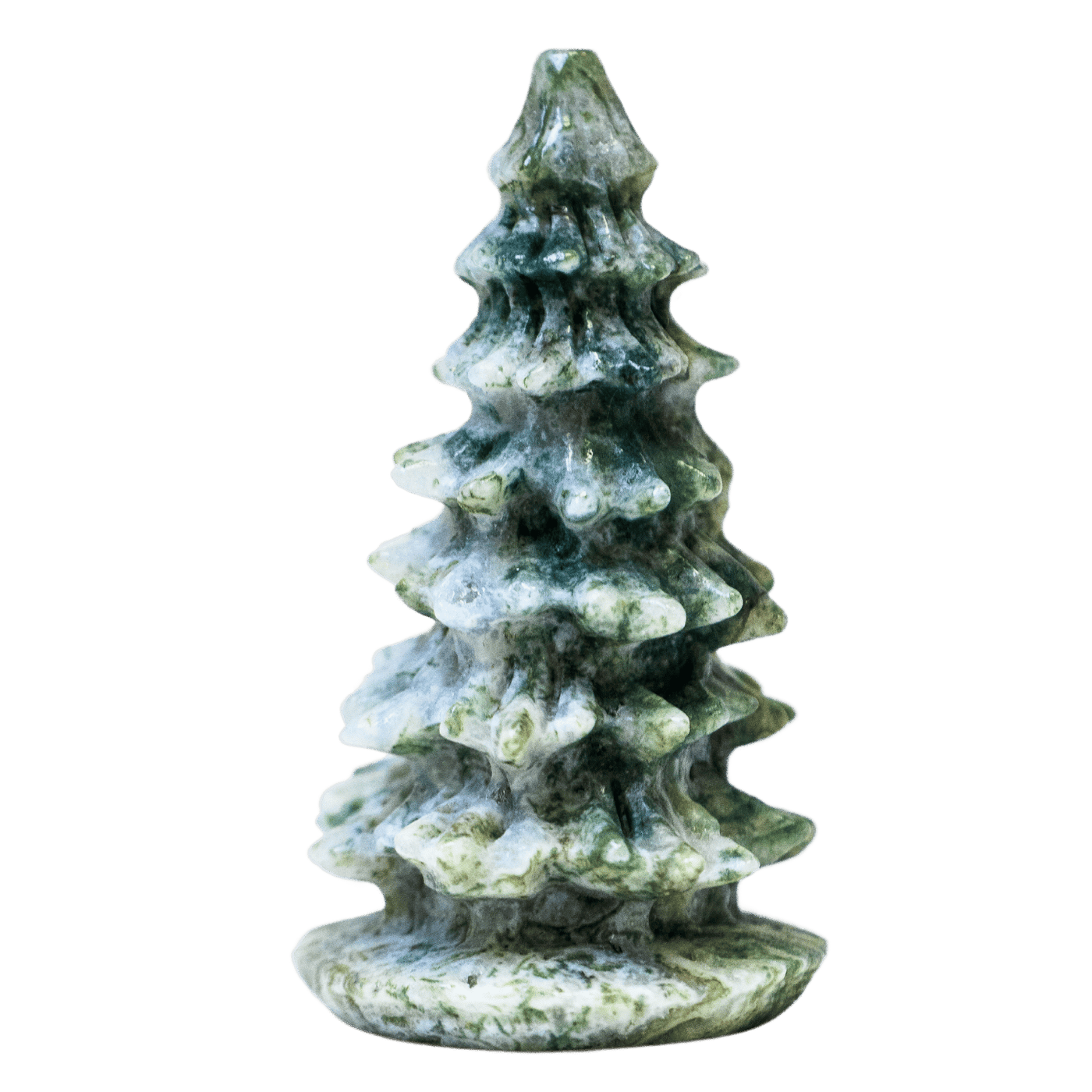 Moss Agate Christmas Tree