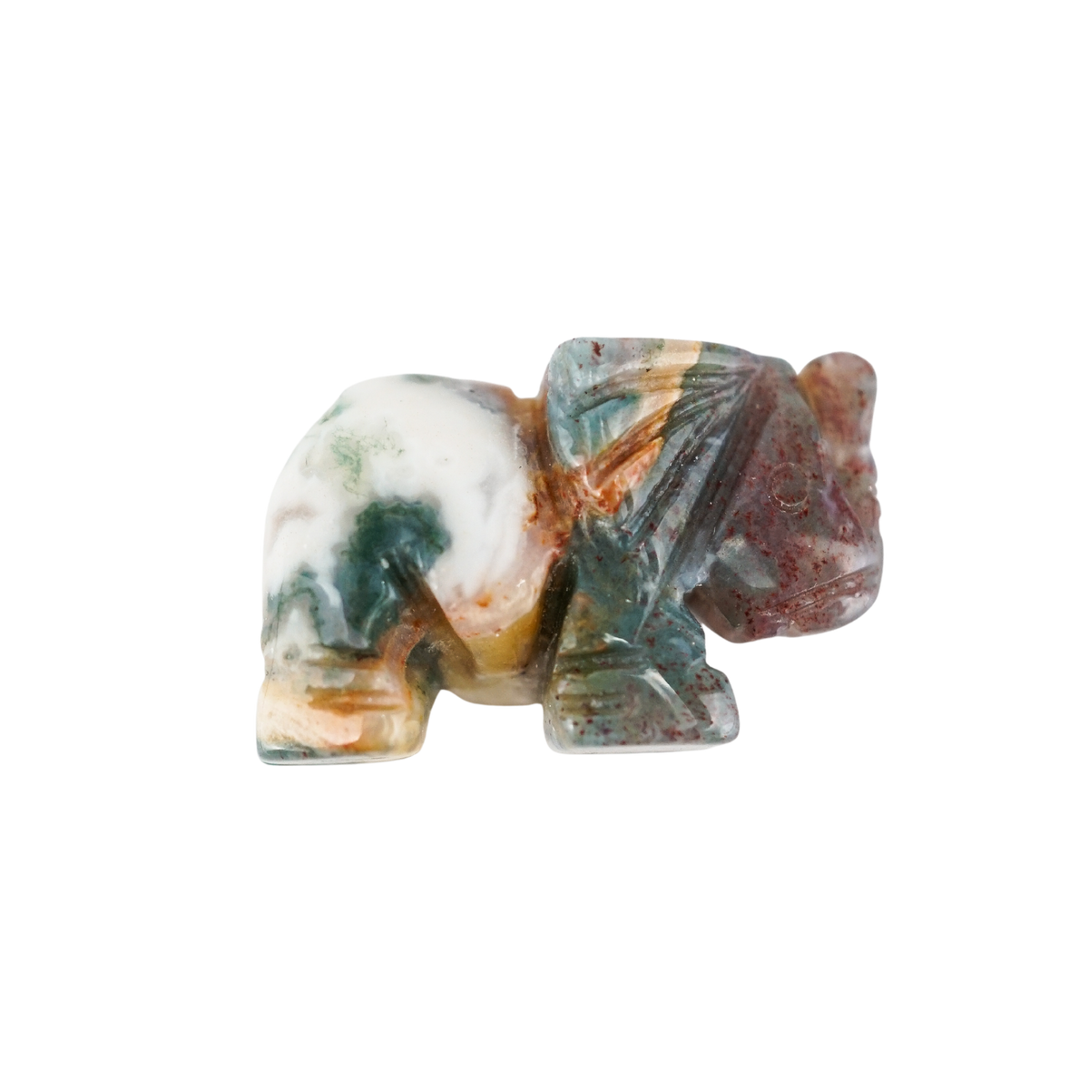 Moss Agate Elephant