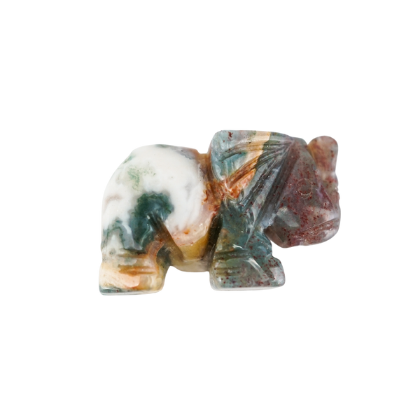 Moss Agate Elephant